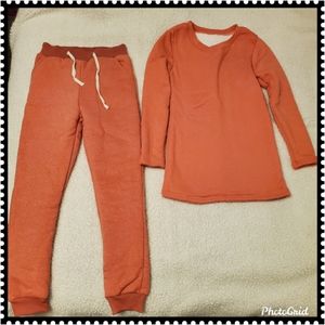 Sherpa lined outfit junior size small top and medi